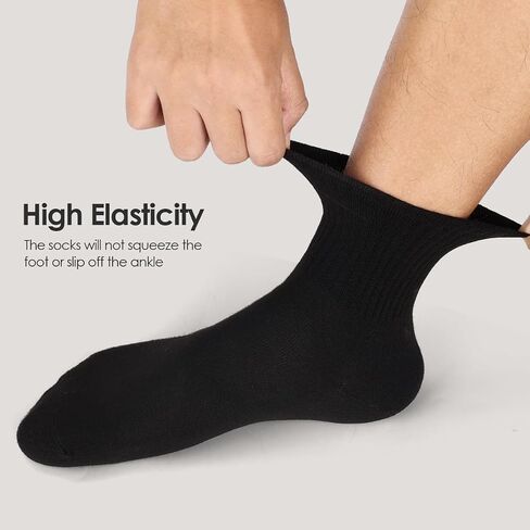 Athletic Crew Socks for Men, Soft and Breathable Mid-calf Socks Men Women in Saudi Arabia