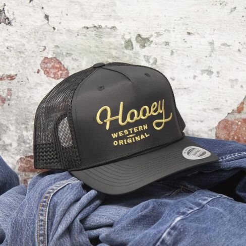 HOOEY OG Adjustable Snapback Hat - Trucker Hat for Men & Women with Mesh Back, 5 Panel Baseball Cap w/Rope Detail, OSFA in Saudi Arabia