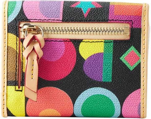 محفظة Dooney & Bourke ، Art Deco Small Flap Card Card Wallet - White in Saudi Arabia
