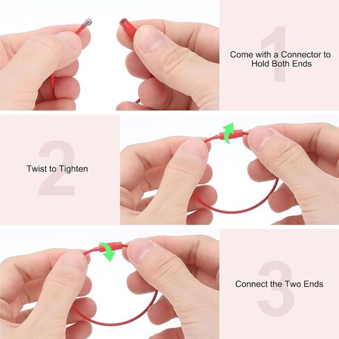 uxcell Wire Keychain Cable, Coated Stainless Steel Luggage Tag Loops Metal Wire Cable Key Ring Loop for Luggage Key ID in Saudi Arabia