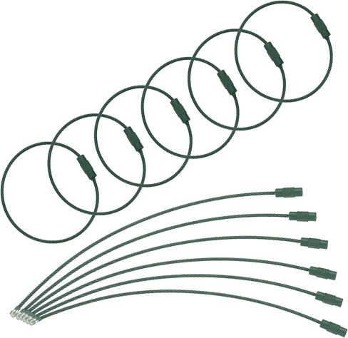 uxcell Wire Keychain Cable, Coated Stainless Steel Luggage Tag Loops Metal Wire Cable Key Ring Loop for Luggage Key ID in Saudi Arabia