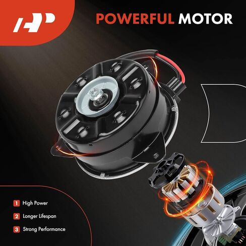 A-Premium Radiator Fan Motor Compatible with Toyota Camry 2012-2017, Avalon 2013-2018 in Saudi Arabia