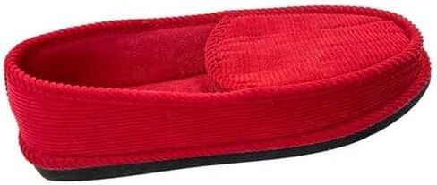 Bright Men's Corduroy House Slippers Bedroom Moccasin Shoes Red in Saudi Arabia