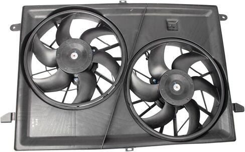 Radiator Dual Cooling Fan Assembly Compatible with 2008-2017 Buick Enclave 2009-2017 Chevrolet Traverse 2007-2017 GMC Acadia 2007-2010 Saturn Outlook GM3115219 in Saudi Arabia