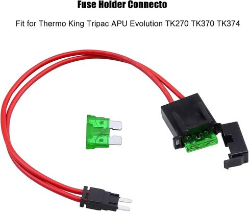 ZOOKOTO 5 قطع 32 فولت 16 AWG موصل حامل صمامات السيارة المتخصصة 10 أمبير، حامل الصمامات من نوع الشفرة الصغيرة المنخفضة للوحات ATM الصغيرة، مع 5 قطع 10 أمبير، 11.5 بوصة in Saudi Arabia