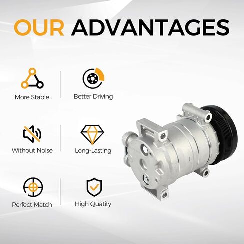PAROD CO20151C A/C Compressor Fit for Cadillac Escalade, Chevy Blazer C1500 Suburban C2500 C3500HD K1500 K2500 K3500 P30 S10 Silverado Sonora Tahoe GMC Jimmy Sonoma Yukon Hombre Oldsmobile Bravada in Saudi Arabia