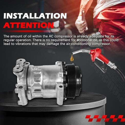 AC Compressor Fit for C1500 /C2500 /C3500 /K1500 /K2500 /K3500, for Silverado Suburban Tahoe Yukon 1996-1999, Air Condition Compressor with Clutch Replace for 1136557 1136519 in Saudi Arabia