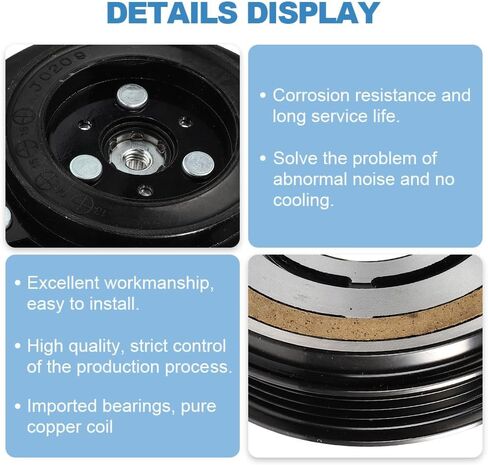 ECCPP A/C قابض الضاغط 2018-2020 مناسب لفورد F-150 3.3L 2015-2017 مناسب لفورد F-150 3.5L قابض تيار متردد للتبريد السريع in Saudi Arabia