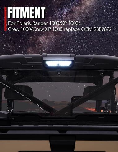 مصباح عمل LED خلفي A & UTV PRO متوافق مع ملحقات Polaris Ranger 1000 / XP 1000/ Crew 1000/ Crew XP 1000، مقاومة للماء، استبدل OEM # 2889672، قطعة واحدة in Saudi Arabia