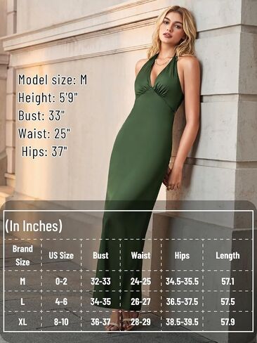 V Neck Dress for Women, Halter Backless, Wedding Guest Cocktail, Bow Open Back Semi Formal Sexy Flowy Maxi in Saudi Arabia
