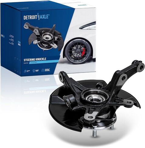 Detroit Axle - Front Left Steering Knuckle for 2006-2011 Honda Civic, Driver Side Steering Knuckle & Wheel Bearing Hub Assembly 2007 2008 2009 2010 Replacement in Saudi Arabia