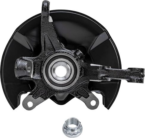 Detroit Axle - Front Left Steering Knuckle for 2006-2011 Honda Civic, Driver Side Steering Knuckle & Wheel Bearing Hub Assembly 2007 2008 2009 2010 Replacement in Saudi Arabia