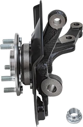 Detroit Axle - Front Left Steering Knuckle for 2006-2011 Honda Civic, Driver Side Steering Knuckle & Wheel Bearing Hub Assembly 2007 2008 2009 2010 Replacement in Saudi Arabia
