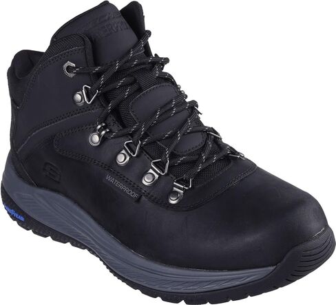 Skechers - مقاس مريح للرجال: حذاء Meroe - Pikeman سهل الارتداء، اللون أسود، المقاس: 10 XW US in Kuwait