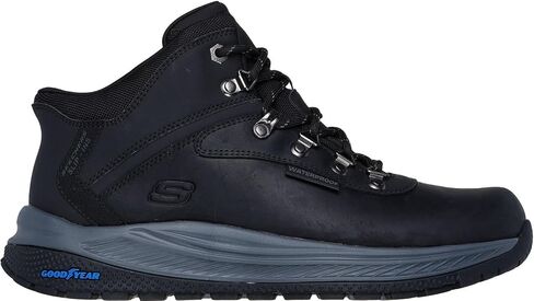Skechers - مقاس مريح للرجال: حذاء Meroe - Pikeman سهل الارتداء، اللون أسود، المقاس: 10 XW US in Kuwait