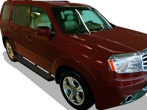 APS Running Boards (Nerf Bars Side Steps Step Bars) Compatible with Honda Pilot 2009-2015 & Acura MDX 2009-2013 (Black Powder Coated Running Board Style) in Saudi Arabia