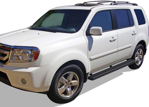 APS Running Boards (Nerf Bars Side Steps Step Bars) Compatible with Honda Pilot 2009-2015 & Acura MDX 2009-2013 (Black Powder Coated Running Board Style) in Saudi Arabia
