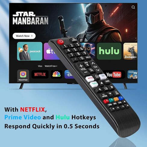Universal Remote for All Samsung TV Remote, Replacement Compatible for All Samsung Smart TV, LED, LCD, HDTV, 3D Smart TVs Models, Series TVs in Kuwait