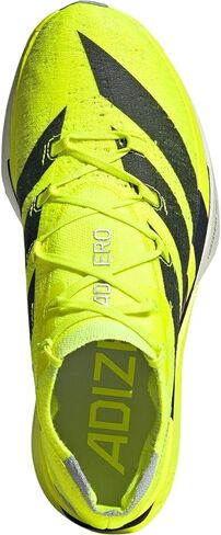 Adizero Prime X3 Strung Running Shoe, Lucid Lemon/Core Black/Halo Silver, Mens 12.0 in Saudi Arabia