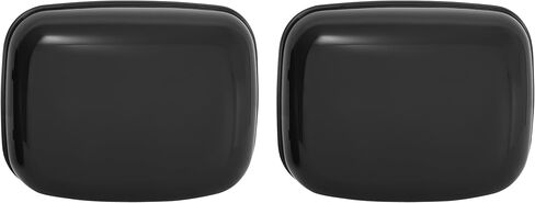 HECASA Pair Hood Mirror Cover Compatible with 2008-2017 Freightliner Cascadia Front Outside Mirror Cap Trim Plastic ABS Gloss Black Driver & Passenger Side in Saudi Arabia