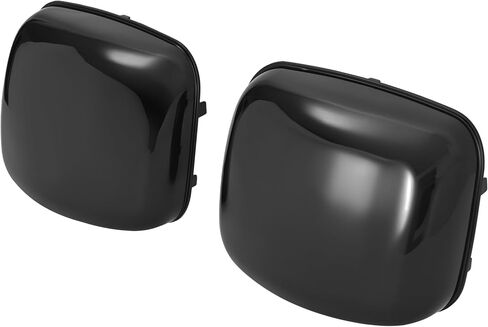 HECASA Pair Hood Mirror Cover Compatible with 2008-2017 Freightliner Cascadia Front Outside Mirror Cap Trim Plastic ABS Gloss Black Driver & Passenger Side in Saudi Arabia