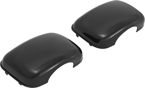 HECASA Pair Hood Mirror Cover Compatible with 2008-2017 Freightliner Cascadia Front Outside Mirror Cap Trim Plastic ABS Gloss Black Driver & Passenger Side in Saudi Arabia