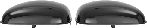 HECASA Pair Hood Mirror Cover Compatible with 2008-2017 Freightliner Cascadia Front Outside Mirror Cap Trim Plastic ABS Gloss Black Driver & Passenger Side in Saudi Arabia