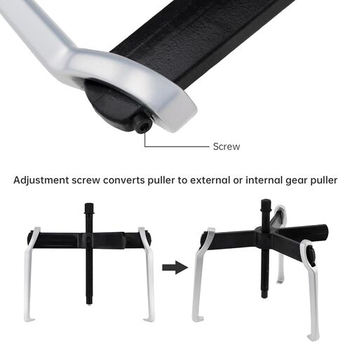 2 Jaw 3 Jaw Gear Puller, Multifunctional Puller for Auto Car Repair Hand Tools, Forge and Stamp Bearing Puller (8 Inch) in Kuwait