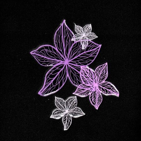 BDK Pretty Rugs Design Carpet Car Floor Mats for Auto Van Truck SUV-4 Pieces Front & Rear Full Set with Rubber Backing-Universal Fit, Pink Flower Lines (MT-538) in Saudi Arabia