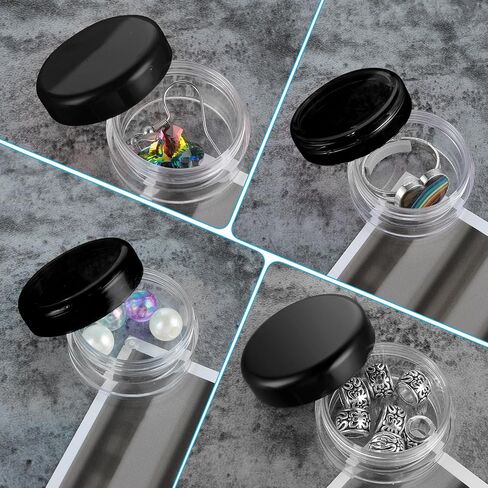 5PCS Small Pill Box, Portable Round Pill Case, Daily Mini Pills Organizer for Purse Pocket, Travel Medicine Dispenser Container for Vitamin Medication Fish Oil Supplement in Saudi Arabia