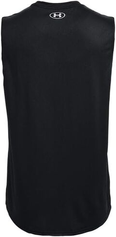 Under Armour Team Tech Mens Sleeveless Tank LT Black-White in Saudi Arabia