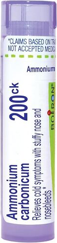 Boiron Ammonium Carbonicum 200Ck for Cold Symptoms with Stuffy Nose & Nosebleeds - 80 Pellets in Saudi Arabia