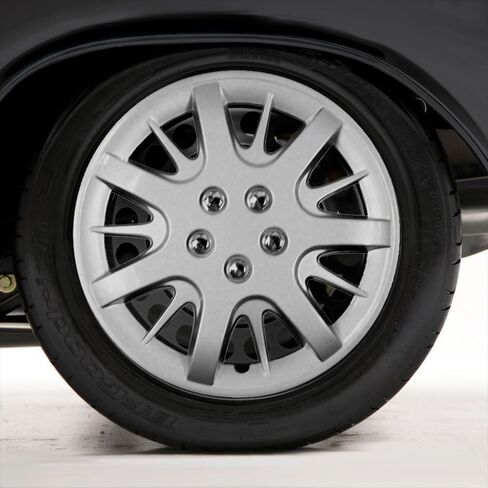 Set of Four 16' Silver Hubcap Wheel Covers for Chevy Impala 2000-2011 (Push-on) in Saudi Arabia