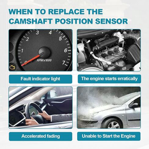 استبدال مستشعر موضع العمود المرفقي لشركة Hyundai Sonata 2006-2014، Santa Fe 2010-2014، Tucson، Kia Optima، Sorento، Forte - أرقام الأجزاء 39180-25200، 39180-25300، 907-788، SU9164 in Saudi Arabia