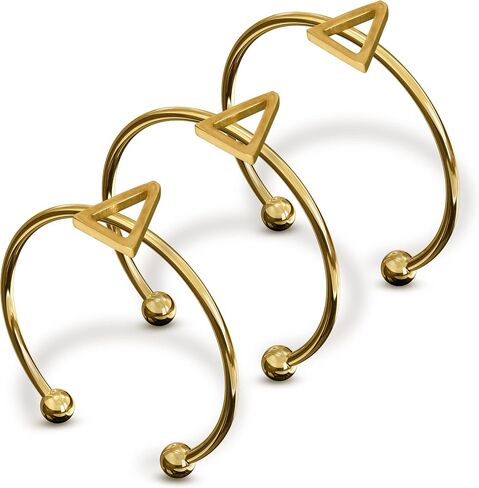 Sorority Shop Delta Delta Delta Ring Set - Stacking Adjustable Rings made with 18k Gold-Plated Stainless Steel in Saudi Arabia