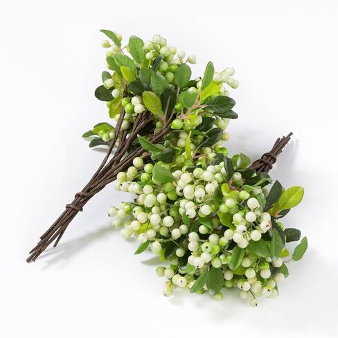 SHACOS Artificial Blue Berry Stems Pack of 20 Fake Berries with Green Leaves Fake Blueberries Spray Pick 9.8 inch for Christmas Decorations Crafts Holiday Home Decor (20 PCS, Berry Blue) in Saudi Arabia