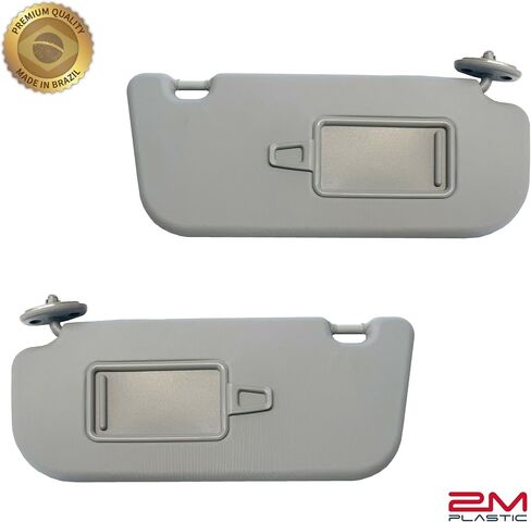 Sun Visor fits for KIA Soul Pair Both Sides Gray 2014-2019 OE Quality - 2MPLASTIC 85220-B2240BF3, 85210-B2240BF3 in Saudi Arabia