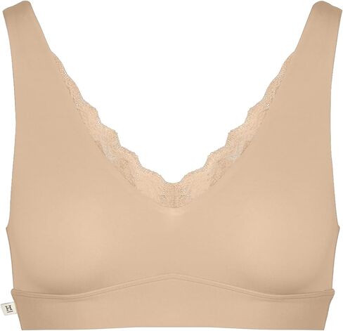 Bliss Lace Bralette - Ultra-Soft, Lightweight, Lace Trim Bralette for Women with No Cups, Wires or Padding in Saudi Arabia