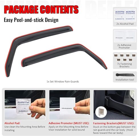 IKON MOTORSPORTS in Channel Window Visors Compatible with 2007-2017 Jeep Wrangler & 2018 Wrangler JK 2Dr, Slim Style Acrylic Smoke Rain Guards, Side Window Wind Deflectors 2PCS in Saudi Arabia
