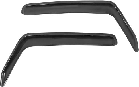 IKON MOTORSPORTS in Channel Window Visors Compatible with 2007-2017 Jeep Wrangler & 2018 Wrangler JK 2Dr, Slim Style Acrylic Smoke Rain Guards, Side Window Wind Deflectors 2PCS in Saudi Arabia