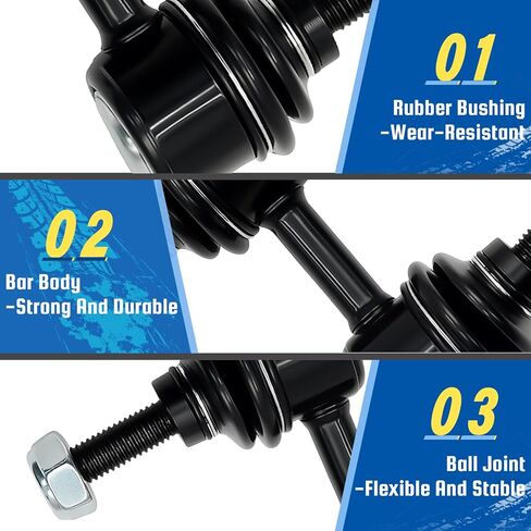 K750049 2 قطعة مثبت أمامي Sway Bar End Links لسوبارو 2002 2003 2004 2005 2006 2007 Impreza 2008-2016 Impreza, 05-2009 Legacy/Outback, 03-2013 Forester, 13-2014 WRX/WRX STI in Kuwait