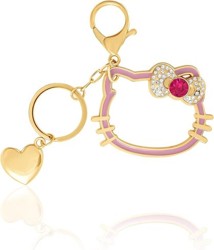 Sanrio Hello Keychain keychain kawaii الترخيص الرسمي ، eac crystal bling sanrio keychain مع مقطع جراد البحر in Saudi Arabia