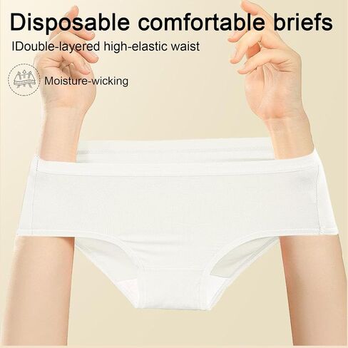 Disposable Triangle Underwear for Women One-Time Use Hygienic Travel Underwear for Trips and Emergencies in Saudi Arabia