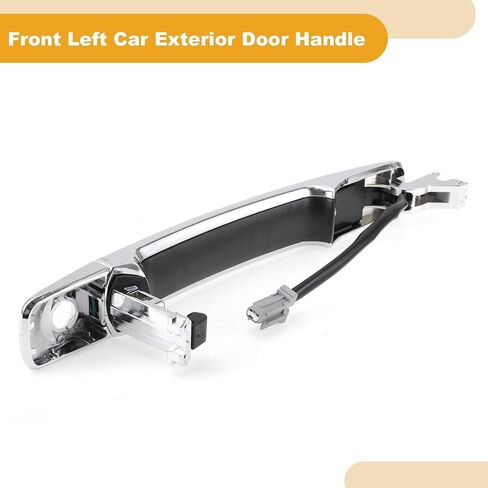 Front Driver Side Car Exterior Door Handle for Nissan Murano 2003-2007 Silver Tone ABS 1 Set No.80640CB81B/80645CA000 in Saudi Arabia