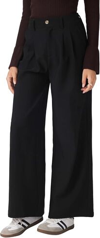 CIDER Women's Wide Leg Trousers High Waist Casual Slim Pants in Saudi Arabia