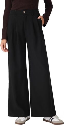 CIDER Women's Wide Leg Trousers High Waist Casual Slim Pants in Saudi Arabia