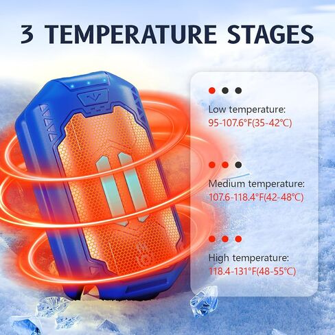 6000mAh Outjut Hand Warmers قابلة لإعادة الشحن 2 حزمة تدفئة اليدين الإلكترونية المحمولة 20 ساعة USB ملحقات الصيد المناسبة سخان اليدين المحمولة لتخييم هدايا الصيد للنساء رجل （رمادي） in Kuwait
