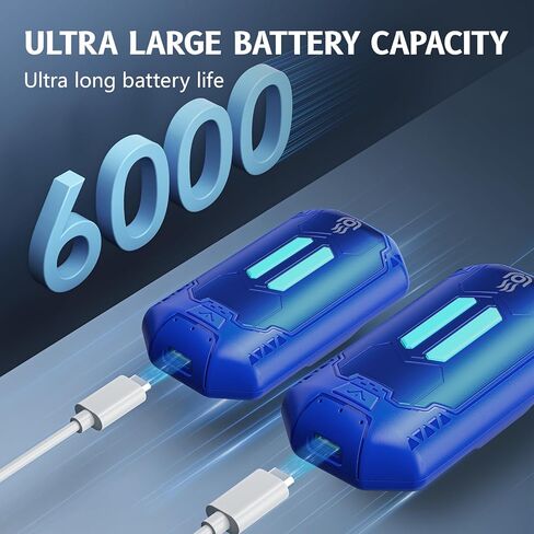 6000mAh Outjut Hand Warmers قابلة لإعادة الشحن 2 حزمة تدفئة اليدين الإلكترونية المحمولة 20 ساعة USB ملحقات الصيد المناسبة سخان اليدين المحمولة لتخييم هدايا الصيد للنساء رجل （رمادي） in Kuwait
