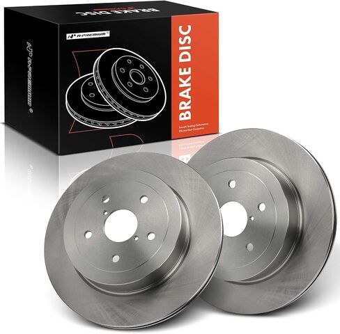 A-Premium 12.44 inch (316mm) Rear Vented Disc Brake Rotors Compatible with Select Subaru Models - Impreza 2005 2006 2007, 2-PC Set in Saudi Arabia