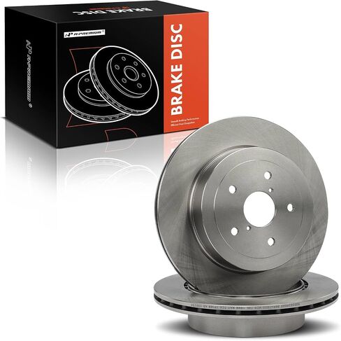 A-Premium 12.44 inch (316mm) Rear Vented Disc Brake Rotors Compatible with Select Subaru Models - Impreza 2005 2006 2007, 2-PC Set in Saudi Arabia